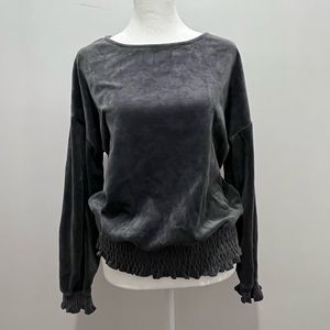 Grey Shark Velvet Pullover